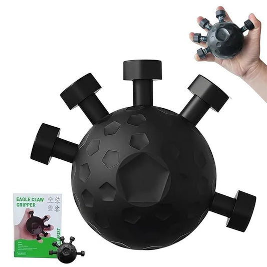 “Ultimate Finger Exerciser Ball hand grip strengthener on white background