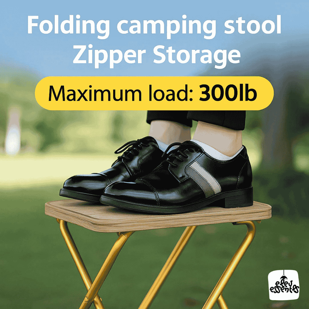Foldable Ultralight Zipper Stool - Travel, Hiking, Barbecue & Outdoor Adventures