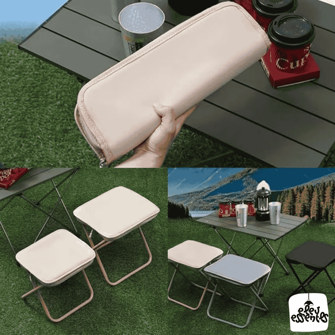 Foldable Ultralight Zipper Stool - Travel, Hiking, Barbecue & Outdoor Adventures